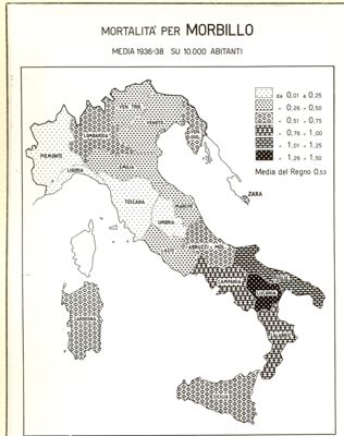 Mortalità per Morbillo