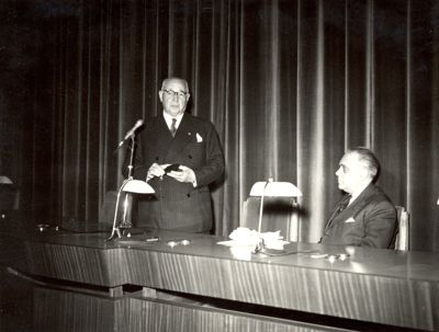 Cerimonia in onore del Prof. Domenico Marotta tenuta nell'Auditorium della C.I.D.A.