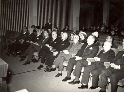 Cerimonia in onore del Prof. Domenico Marotta tenuta nell'Auditorium della C.I.D.A. - Partecipanti