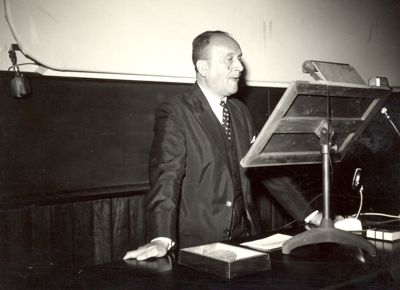 Conferenza del Prof. Iozef Parnas Direttore dell'Istituto Statale di Igiene Rurale di Lublino  - nella foto il Prof Iozef Parnas