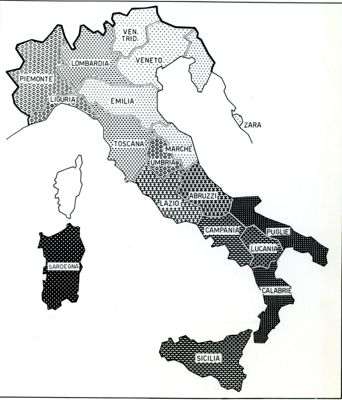 Prove di segnalazioni su cartogramma