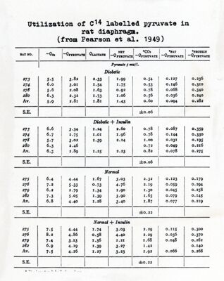 Utilizzazione dell'acido piruvico marcato nel diaframma di ratto