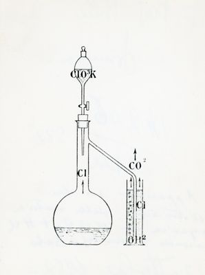 Apparecchio per la distruzione della materia organica con Kcl 03 + Hcl secondo Arsenius - Baho