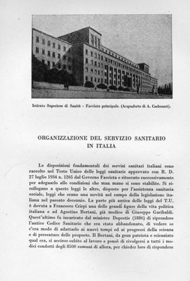 Articolo: Organizzazione del Servizio Sanitario in Italia, autore Massimo Pantaleoni