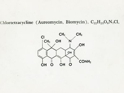 Formula di struttura della Clorotetraciclina