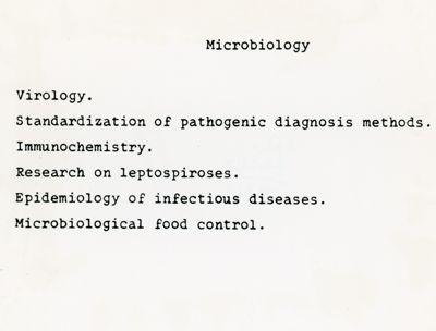 Attività del laboratorio di Microbiologia