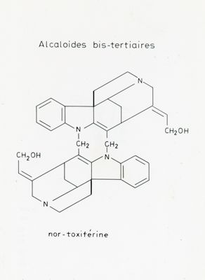 Alcaloides bis-tertiaires - nor--toxiférine