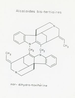 Alcaloides bis-tertiaires - nor-dihydro-toxiférine