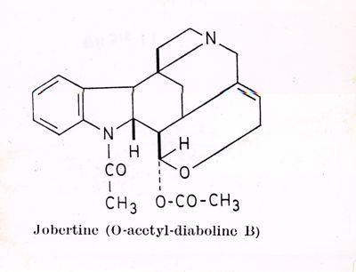 Formula di struttura della Jobertine (O-acetyl-diaboline B)