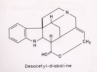 Formula di struttura del Desacetyl-diaboline