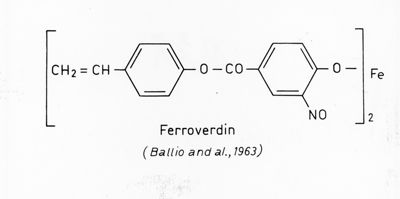 Formula di struttura del Ferroverdin