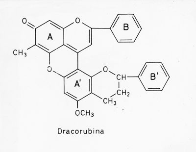 Formula di struttura della Dracorubina