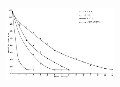 Grafico riguardante l'umidità del legno - asse delle ordinate: umidità del legno in %; asse delle ascisse: tempo (giorni)