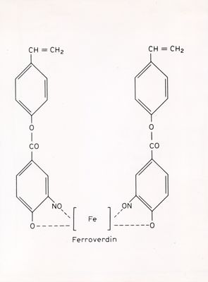 Formule di struttura riguardanti la Ferrorverdina