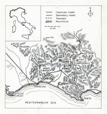 Studi microbiologici che si riferiscono all'isolamento di virus sul territorio di Fondi e Gorizia