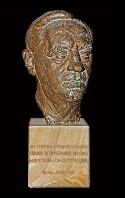 scultura Testa di Alexander Fleming