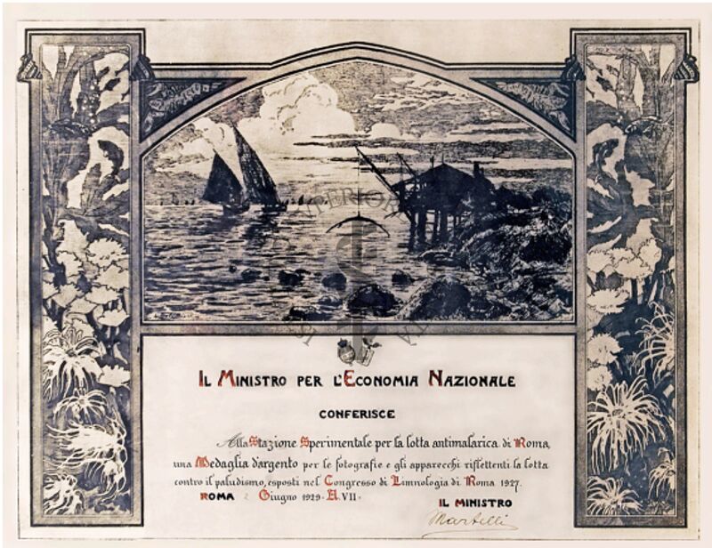 Onorificenza del Ministro per l'Economia Nazionale