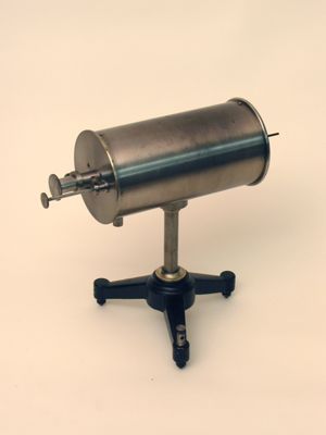 Condensatore elettrico di Gunther-Tegetmeyer, lamellare, variabile, in aria